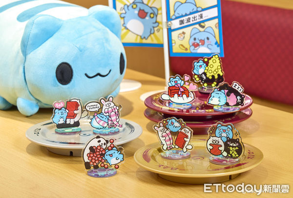 ▲▼ 「壽司郎X貓貓蟲咖波」攜手展開為期28天的聯名活動。（圖／壽司郎提供）