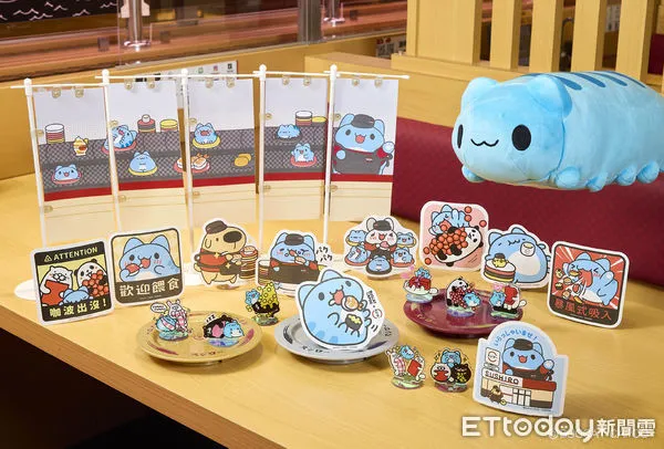 ▲▼ 「壽司郎X貓貓蟲咖波」攜手展開為期28天的聯名活動。（圖／壽司郎提供）