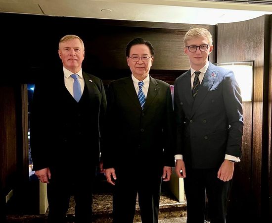 ▲▼國家安全會議秘書長吳釗燮晚宴「愛沙尼亞國防產業訪問團」。（圖／總統府提供）