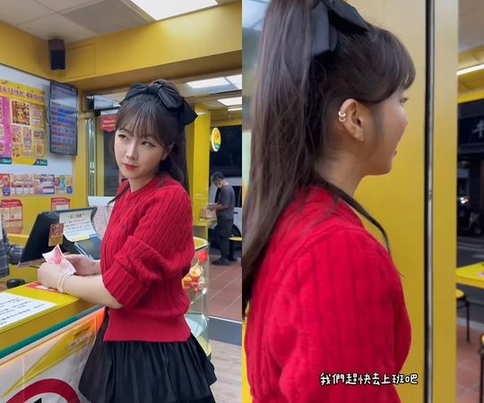 ▲安芝儇露出無奈的表情說「我們趕快去上班吧」。（圖／翻攝自Instagram／2s_enter_tw）