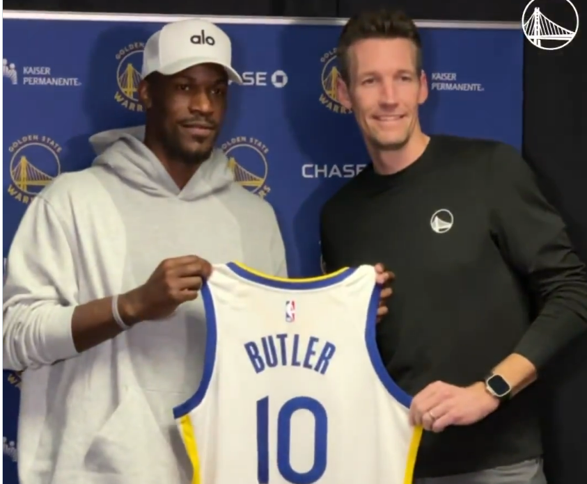 ▲▼巴特勒正式加盟勇士，將披10號戰袍。（圖／翻攝自X／Golden State Warriors）