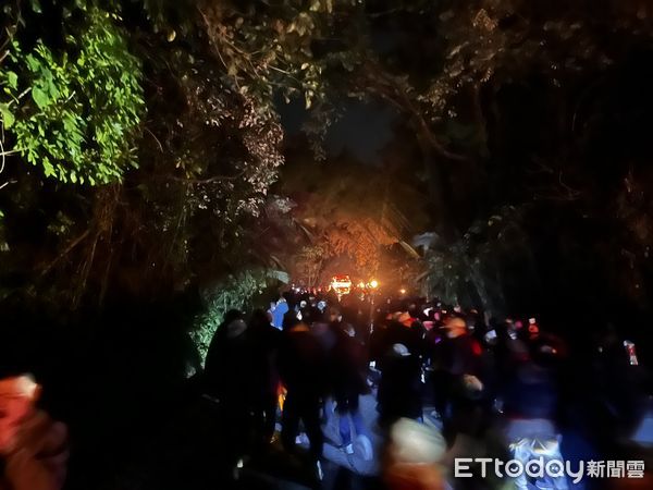 ▲「東山碧軒寺迎佛祖暨遶境」活動，於2月6日（農曆正月初九）舉行回駕大典，7日凌晨0時7分起駕，恭送觀音佛祖「正二媽」返回東山碧軒寺。（圖／記者林東良翻攝，下同）