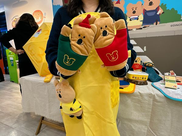 ▲▼7-11推韓國短尾袋鼠「DINOTAENG」周邊。（圖／記者林育綾攝）