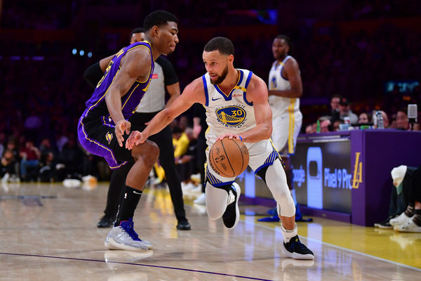 ▲湖人詹姆斯、勇士柯瑞。（圖／路透）