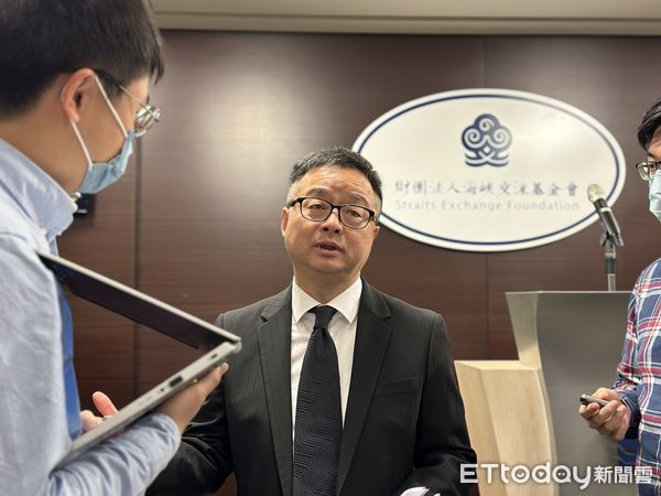 ▲▼海基會秘書長羅文嘉。（圖／記者蔡紹堅攝）