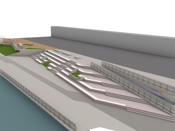 ▲全新錫口碼頭將於5月完工。（圖／翻攝自Facebook／戀戀水綠 臺北水利）