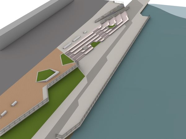 ▲全新錫口碼頭將於5月完工。（圖／翻攝自Facebook／戀戀水綠 臺北水利）