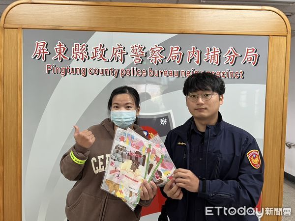 ▲內埔警分局發送金蛇年燈籠             。（圖／記者陳崑福翻攝）