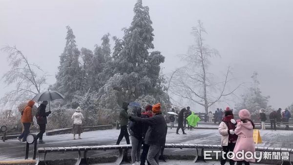 ▲▼太平山國家森林遊樂下冰霰。（圖／記者游芳男翻攝）