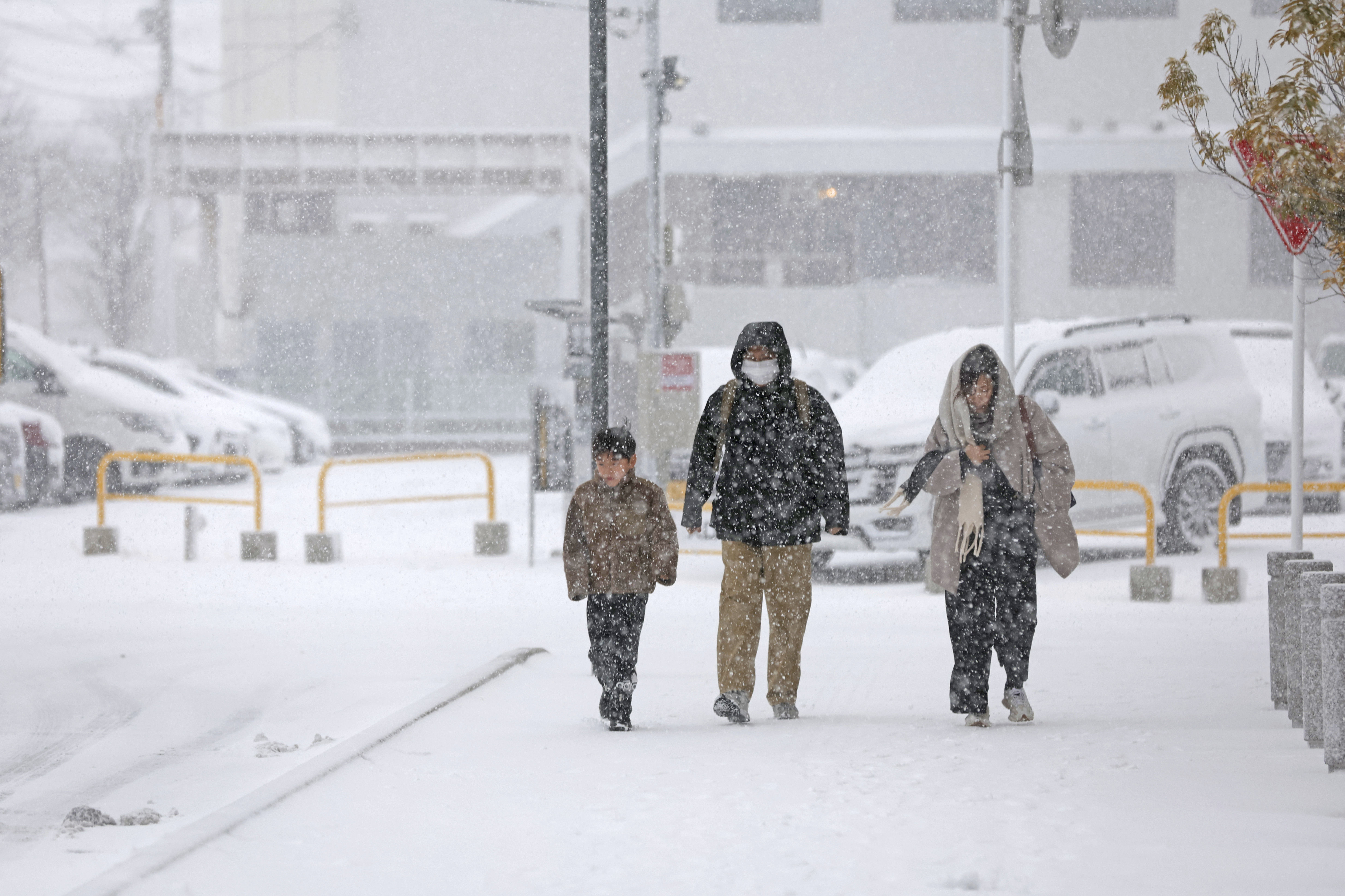 ▲▼日本大雪,日本下雪,金閣寺雪化妝。（圖／達志影像／美聯社）