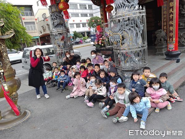 ▲▼    嘉義中油非營利幼兒園兩周年慶慶祝活動結合親子互動及社區踏查   。（圖／記者翁伊森攝）