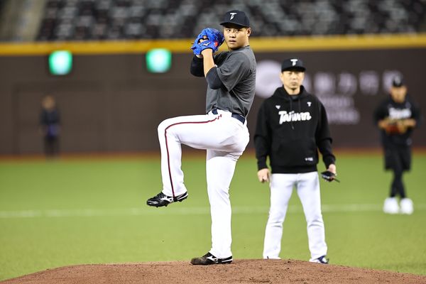 ▲2025年經典賽資格賽中華隊投手林盛恩。（圖／中華職棒提供）