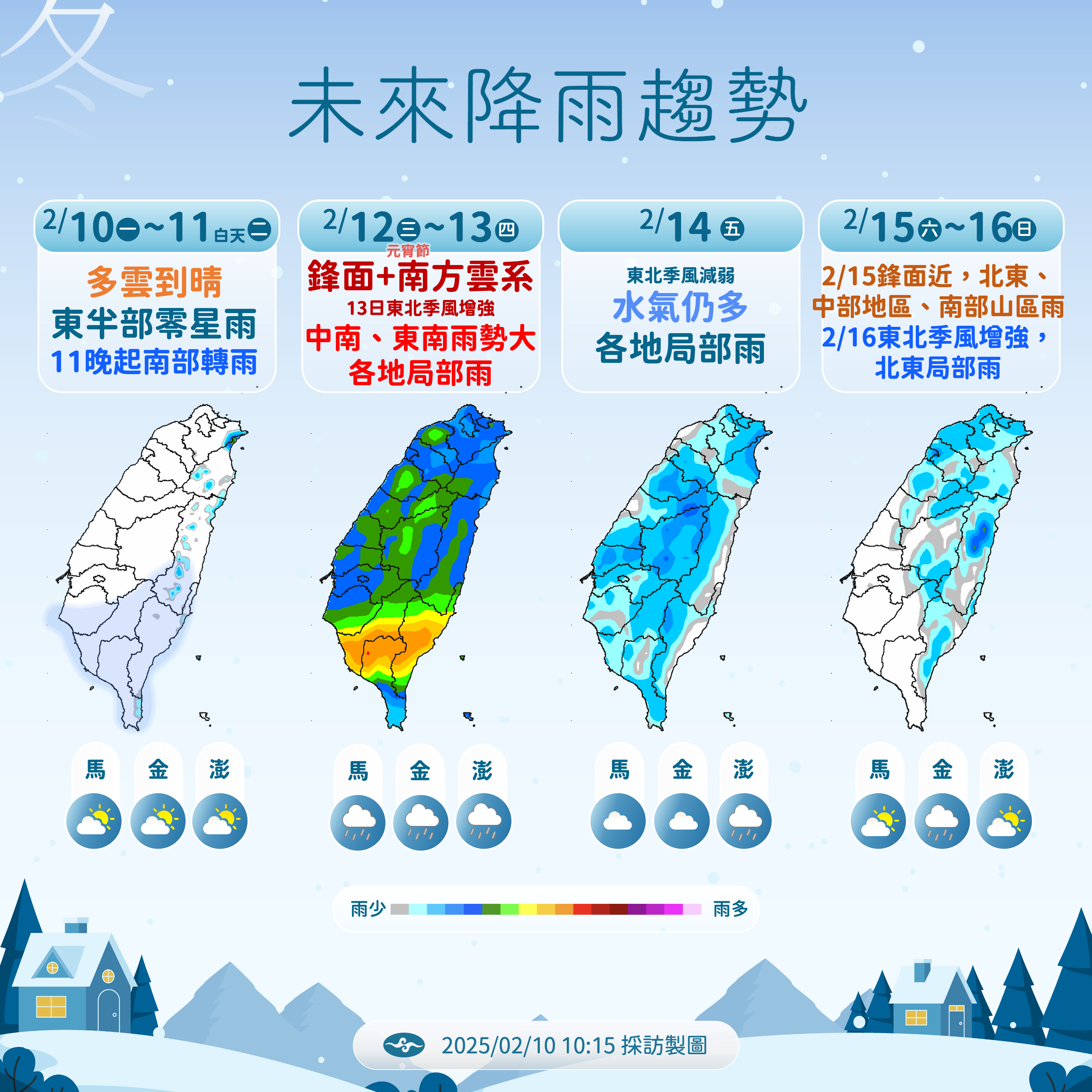 ▲▼天氣趨勢。（圖／氣象署提供）