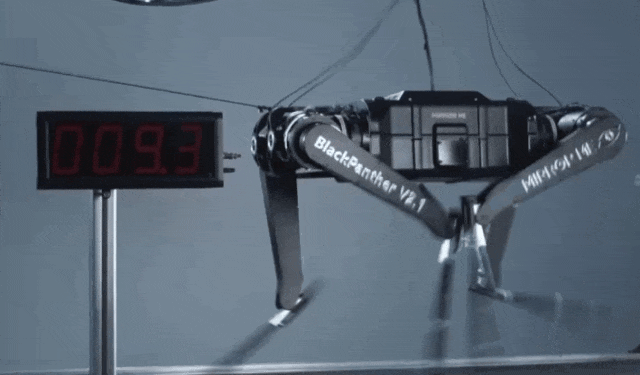 ▲浙大團隊研發的全球最快四足機器人「黑豹」。（圖／翻攝央視）