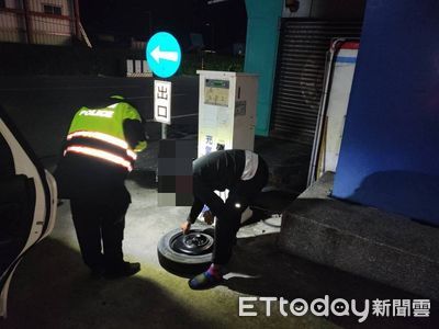 民眾駕車出遊半路輪胎「沒氣」　台東警協助排除故障