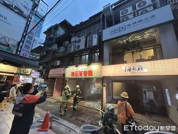 ▲▼             西門町茶餐廳火警。（圖／記者黃彥傑翻攝）