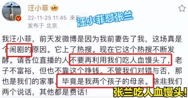 ▲張蘭、汪小菲斷絕關係三部曲。（圖／翻攝自微博）