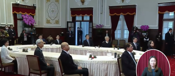 ▲▼總統與五院國政會商座位大景。（圖／總統府直播）