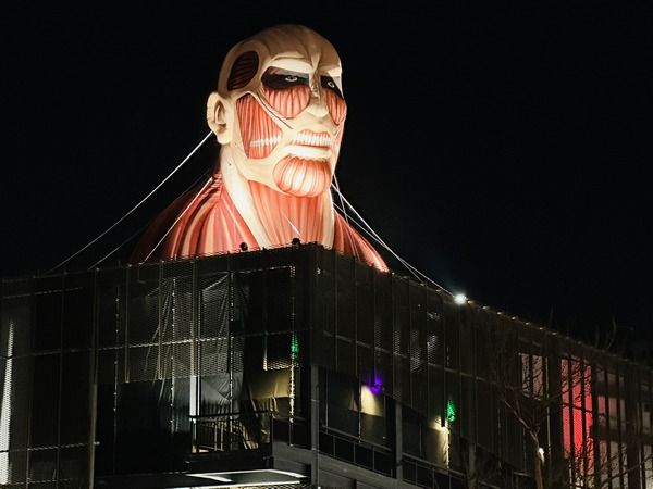 ▲2025台灣燈會「進擊的巨人」亮燈