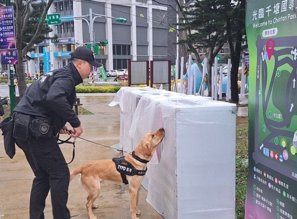 ▲2025台灣燈會桃園警犬隊