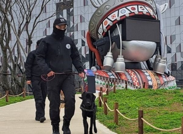 ▲2025台灣燈會桃園警犬隊