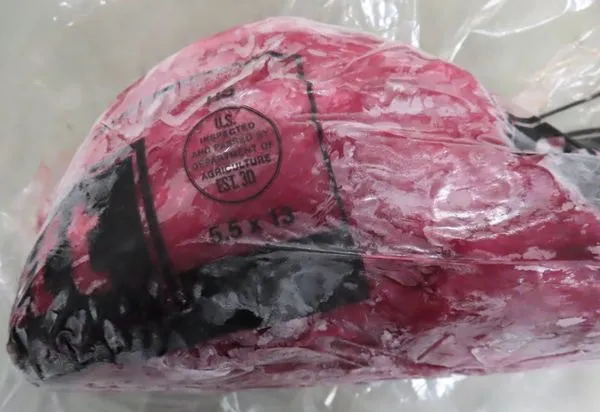 ▲▼美國出口「冷凍牛舌(FROZEN BEEF TONGUE SKINNED(VAC))」檢出其他衛生項目不符規定。（圖／食藥署提供）