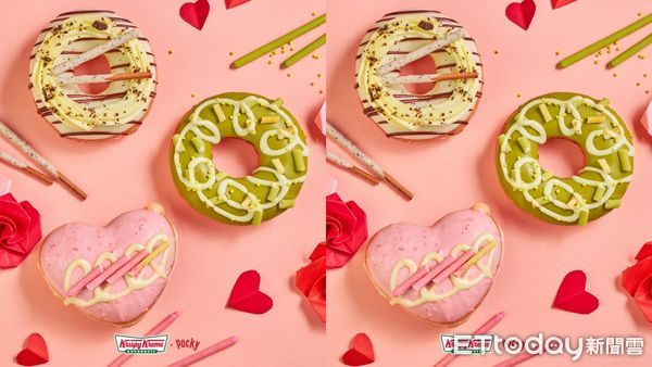 ▲▼Krispy Kreme攜手Pocky推情人節限定甜甜圈。（圖／Krispy Kreme提供）