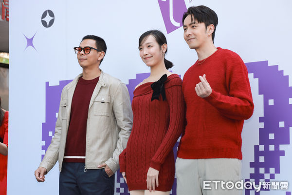 ▲▼伊林娛樂開工-張雁名，劉樸，孫綻。（圖／記者周宸亘攝）