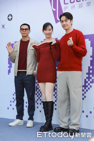 ▲▼伊林娛樂開工-張雁名，劉樸，孫綻。（圖／記者周宸亘攝）