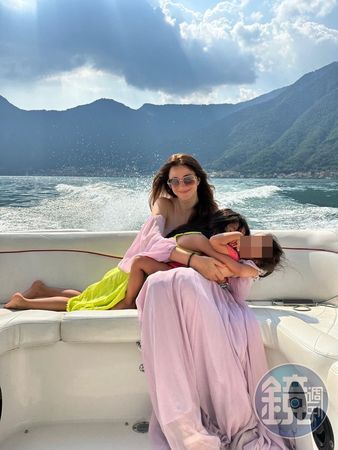 瑞莎和老公圓夢前往馬爾地夫。（瑞莎提供）