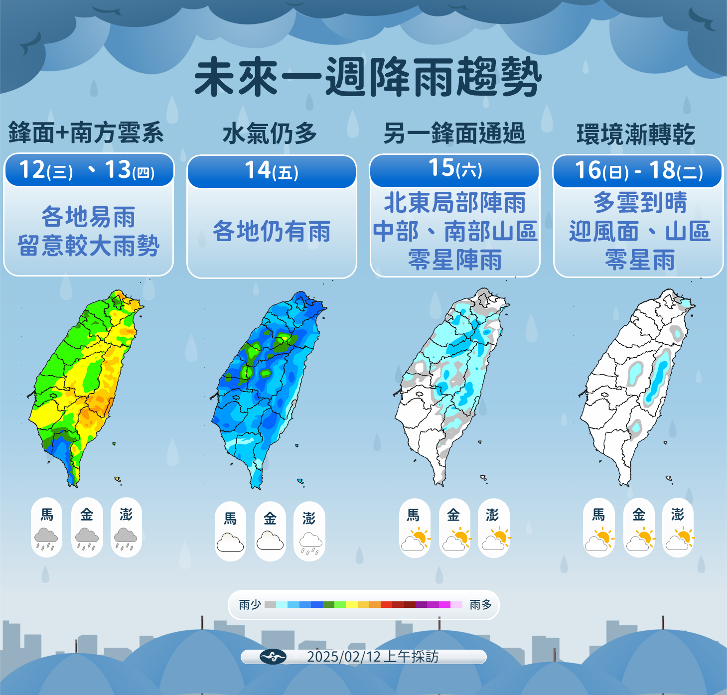 ▲▼天氣趨勢。（圖／氣象署提供）
