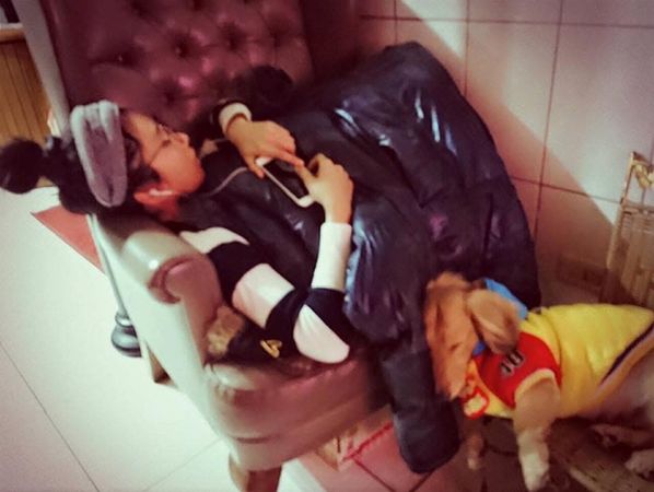 ▲蔡黃汝追憶愛犬，不捨表示「還沒嫁你就先走了」。（圖／翻攝自Facebook／蔡黃汝）