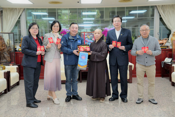 ▲靈鷲山教團拜會桃園市議會