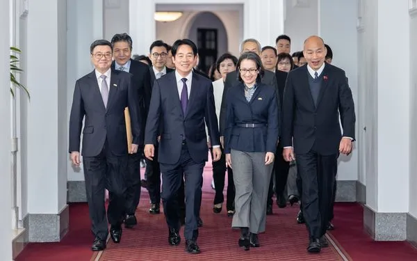 ▲總統賴清德以憲法44條賦予職權，召集五院院長召開國政會商。（圖／總統府提供）