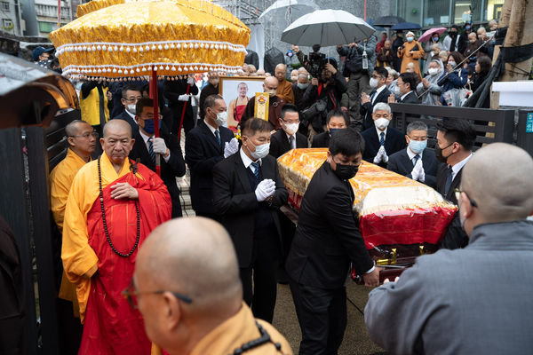 ▲淨耀大和尚2月7日於慈法禪寺舉行荼毗法會、法眷祭儀             。（圖／中國佛教會提供）