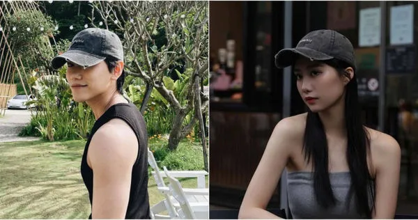 社群上可以發現毛弟跟妤妤戴著同一頂帽子。（圖／翻攝毛弟臉書／翻攝妤妤臉書）