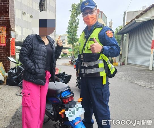 ▲枋寮警分局枋寮派出所警員李昭慶找到陳婦家的車             。（圖／記者陳崑福翻攝）