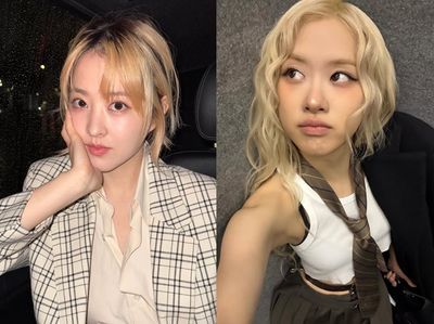 讓人驚艷的韓星金髮女神 Rosé根本人生髮色、朴寶英外層挑染熱議