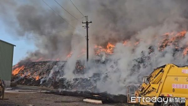 ▲苗栗市垃圾掩埋場廢棄物堆置區，前年11月發生大火，法官認定禍首是台電公司，判決賠償市公所60萬      。（圖／記者楊永盛翻攝）