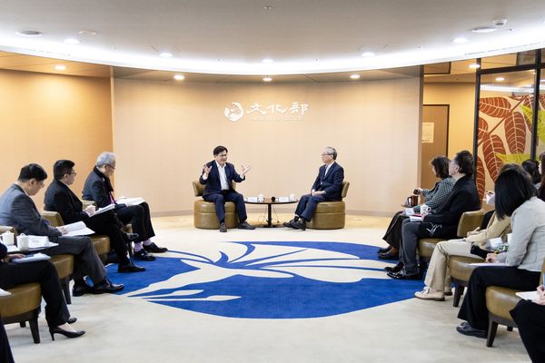 ▲▼文化部長李遠、外交部長林佳龍會談，針對「歐洲台灣文化年」及「大阪文化世博」討論合作。（圖／文化部）