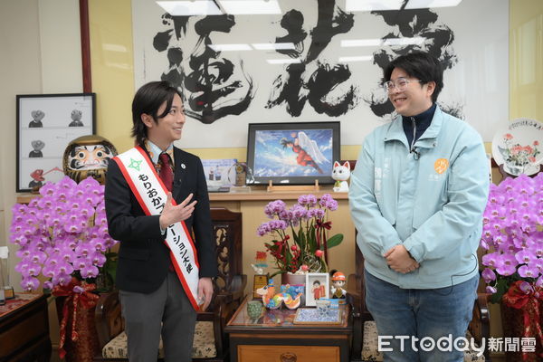 ▲日本男星河合郁人今年1月受封東北岩手縣盛岡市宣傳大使。（圖／花蓮市公所提供，下同）