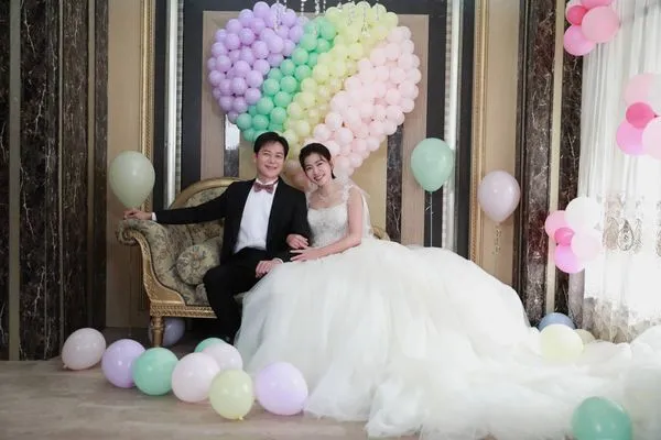 ▲米可白在《好運來》八度披上婚紗。（圖／民視提供）