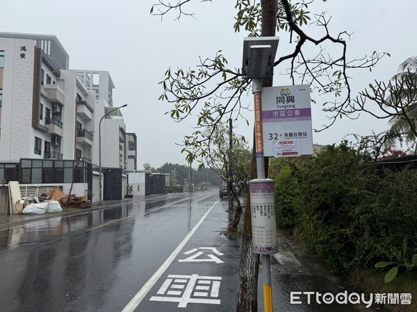 ▲台南市議員李啟維建議，可以把往高鐵32號公車站牌和明興路馬鎮宮1號公車站牌共構，方便鄉親搭乘。（圖／記者林東良翻攝，下同）