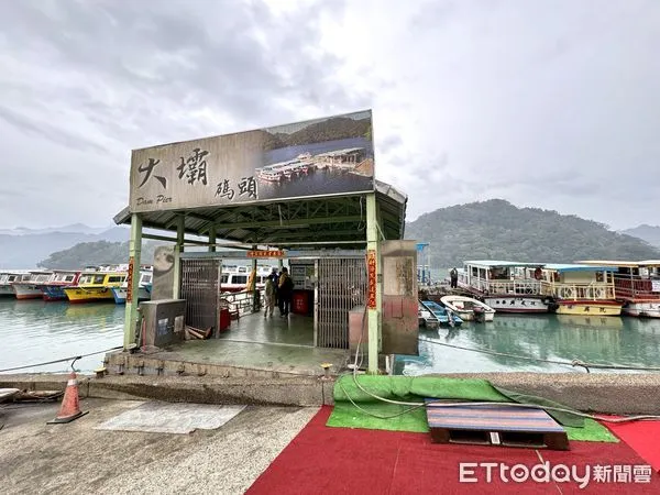 ▲石門水庫遊湖,石秀灣秘境,大壩碼頭（西碼頭）。（圖／記者彭懷玉攝）