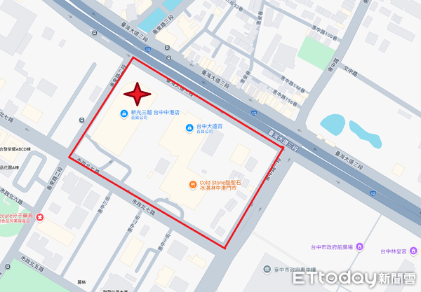 ▲▼台中新光三越氣爆1死2命危7傷，消防局成立2級災害應變中心。（圖／民眾提供，下同）