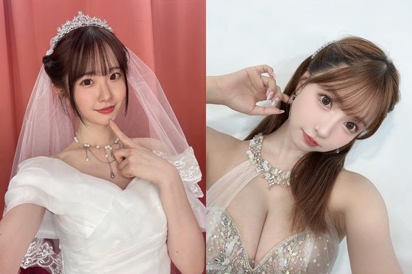 ▲白上咲花會踏入AV界是受到了三上悠亞的影響。（圖／翻攝自X／白上咲花／三上悠亜）