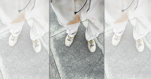 一名網友於氣爆發生當下在新光三越如廁，因爆炸力度波及，慘被噴滿身穢物。（翻攝Threads@edisonsonsonww）