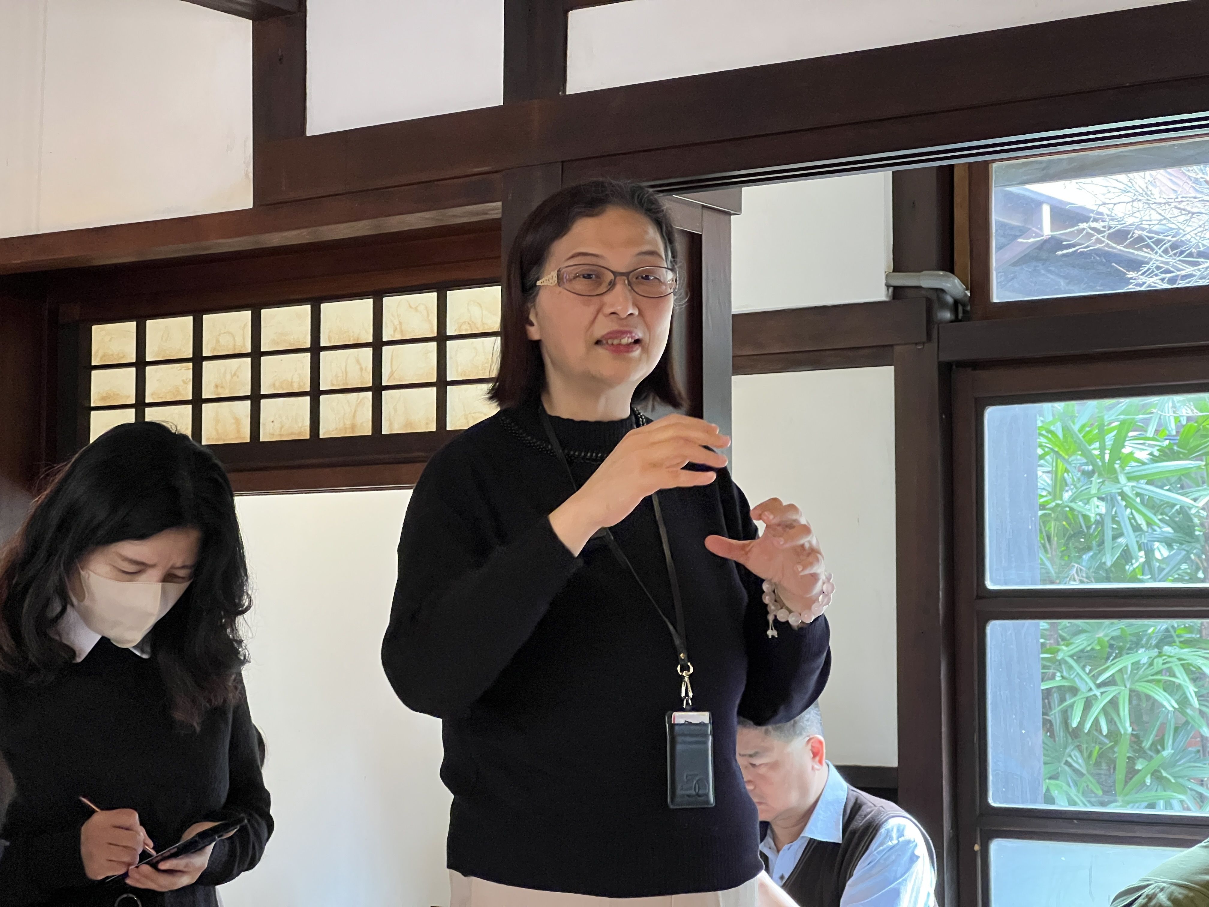 ▲▼環球晶董事長徐秀蘭今日針對川普政策進行說明。（圖／記者高兆麟攝）