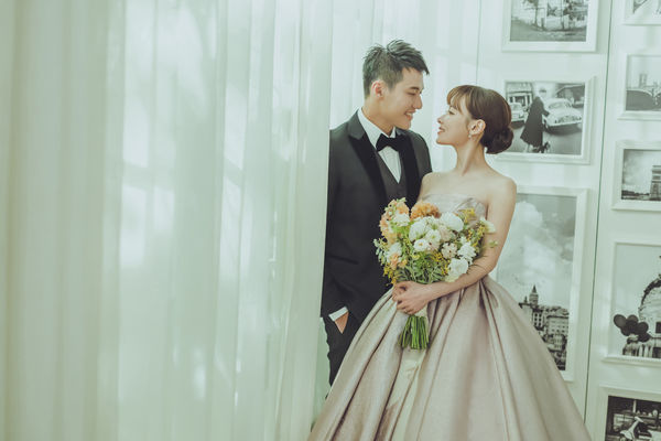 ▲張睿家、黃安若婚紗照。（圖／LinLi Boutique提供）
