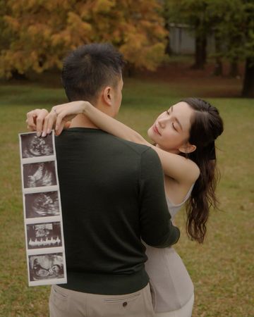 ▲▼「小許瑋甯」韓笙笙情人節宣布懷孕。（圖／翻攝自IG）